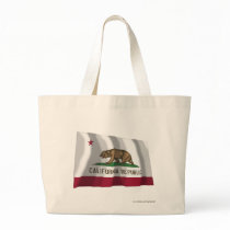 California Waving Flag Canvas Bag