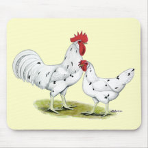 California White Pair Mouse Pads