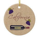 California Wine Ornament California Wine Ornament