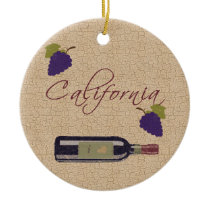 California Wine Ornament ornaments
