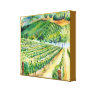 California Winery Vineyard Painting Canvas Print