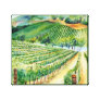 California Winery Vineyard Painting Canvas Print