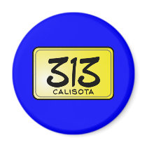 Calisota 313 License Plate magnets
