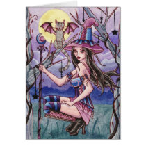 Calista - Halloween Witch Card
