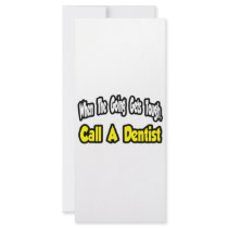 Call a Dentist rack cards by dentistshirts Call a Dentist rack cards