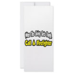 Call a Firefighter Rack Card Design