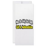 Call a Mathematician Personalized Rack Card