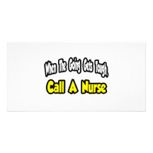 Call a Nurse Photo Card Template