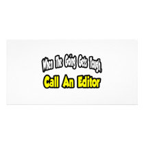 Call an Editor Personalized Photo Card