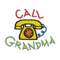 Call Grandma embroidered shirts by ZazzleEmbroidery Call Grandma embroidered shirts