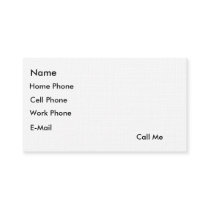 "Call Me" Card business cards by catacopia "Call Me" Card business cards