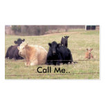 Call Me Cows Card Business Card Template