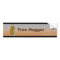 Call Me Crazy® Tree Hugger Bumper Sticker bumper stickers