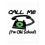 Call Me, I'm Old School With Retro Telephone Post Card