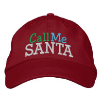Call Me SANTA ... ; ) Cap by SRF embroidered hats by sharonrhea Call Me SANTA ... ; ) Cap by SRF embroidered hats