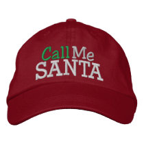 Call Me SANTA ... ; ) Cap by SRF embroidered hats by sharonrhea Call Me SANTA ... ; ) Cap by SRF embroidered hats