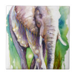 Call of the Wild Elephant Ceramic Tile