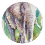 Call of the Wild Elephant Melamine Plate