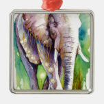 Call of the Wild Elephant Metal Ornament