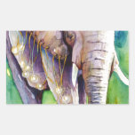 Call of the Wild Elephant Rectangular Sticker