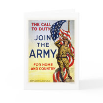 Call to Duty - Join the Army for Home and Country cards