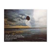 Call to Me ~ Christian Bible Verse Encouragment postcards