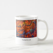 call to prayer, ritual, ceremony, african ceremony, africa, african, culture, religion, religious, instrument, fine art, abstract art, spirituality, Mug with custom graphic design