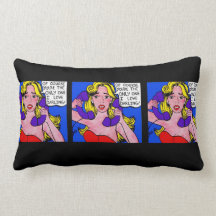 Call Waiting, Box Comic Throw Black Pillow