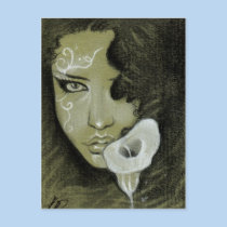 Calla fairy flower Postcard postcards
