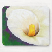 calla -floral closeup series-1 mousepad