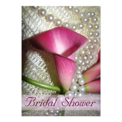 Calla Lilies Bridal Shower Invitation