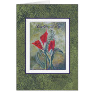 calla lilies card
