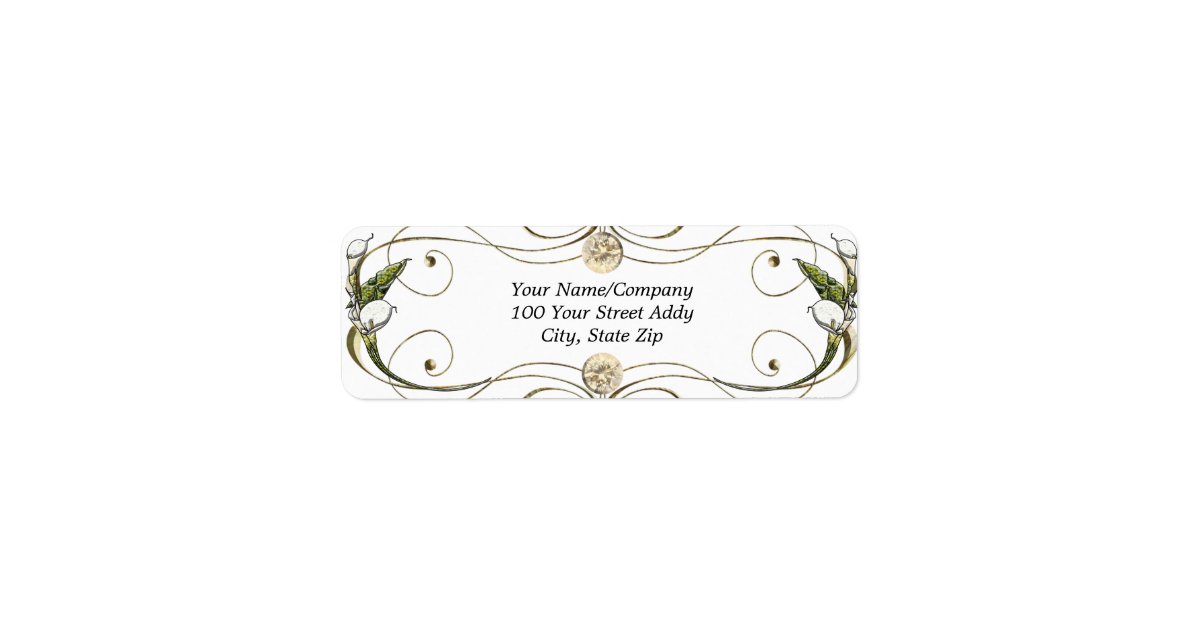 Calla Lilies Label | Zazzle