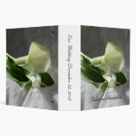 Calla Lilies on White Lace Wedding binders