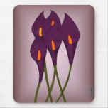 Calla Lilies (Purple) Mouse Pad
