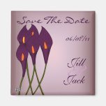 Calla Lilies (Purple) Save The Date Magnets