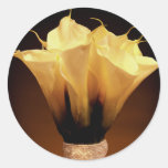 Calla lilies.... round stickers