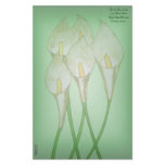 Calla Lilies (White) Stationery Paper