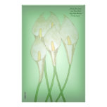 Calla Lilies (White) Stationery Paper