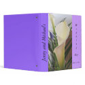 Calla Lillies and Iris Wedding Album binder