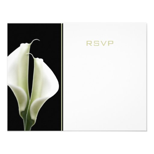 Calla Lillies RSVP Custom Invites