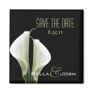 Calla Lillies Save the Date Magnet magnet