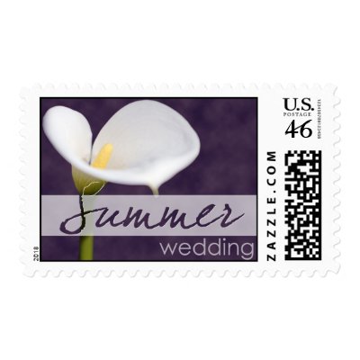 Calla Lilly Summer Wedding Postage
