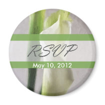 Calla Lily 1 RSVP Wedding Magnet