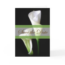 Calla Lily 2 Save the Date Wedding Greeting Card