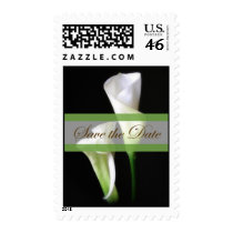 Calla Lily 2 Save the Date Wedding Postage Stamp
