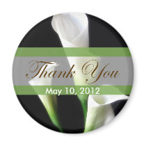 Calla Lily 3 Thank You Fridge Magnet