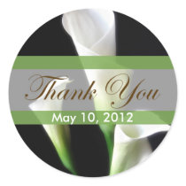 Calla Lily 3 Thank You Sticker