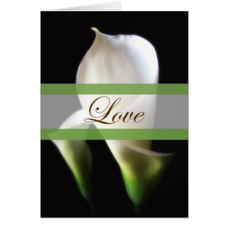 Calla Lily 4 Love Wedding card