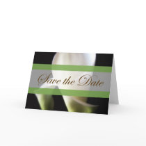 Calla Lily 4 Save the Date Wedding Card